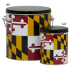 Maryland Flag Tall Round Tin Collection