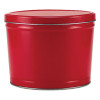 Red Solid Popcorn Tin Container