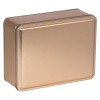 Gold Solid Rectangle Tin Container 4REC