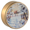 Golden Pond Round Tin Container