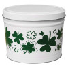 Shamrocks Popcorn Tin Container