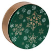 Emerald Snowfall Round Tin Container