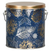 Shimmering Pine Tall Round Tin Container