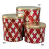 Burgundy Diamonds Popcorn Tin Collection