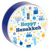 Hanukkah Wishes Round Tin Container