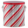 Candy Stripes Tall Round Tin Container