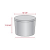 Frightful Fun Popcorn Tin Container Size 15T (2 gal) 10 1/4" x 7 13/16" (12 pack)