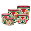 Majestic Nutcrackers Tall Round Tin Container with Handle Size 8S (1 gal) 6 11/16" x 7 1/4" (12 pack)