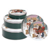 Sleigh Ride Round Tin Container Size 1S 6 11/16" x 1 13/16" (24 pack)
