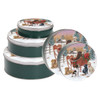 Sleigh Ride Round Tin Container Size 115 9 7/8" x 1 15/16" (20 pack)