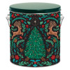 Woodland Winter Tall Round Tin Container with Handle Size 8S