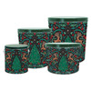 Woodland Winter Popcorn Tin Container Size 15T (2 gal) 10 1/4" x 7 13/16" (12 pack)