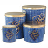 New Thank You Popcorn Tin Container with Handles Size 50T (6.5 gal) 12 1/4" x 14 1/8" (5 pack)