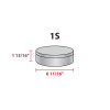 Fluttering Hearts Round Tin Container Size 1S 6 11/16" x 1 13/16" (24 pack)