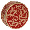 Golden Swirls Round Tin Container Size 1S