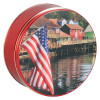 Old Glory Round Tin Container Size 1S