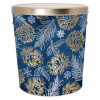 Shimmering Pine Popcorn Tin Container with Handles Size 50T