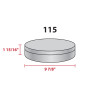 Holiday Sprinkles Round Tin Container Size 115 9 7/8" x 1 15/16" (20 pack)