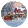 Dashing Through the Snow Round Tin Container Size 5C
