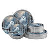 Snow Owl Round Tin Container Size 1S 6 11/16" x 1 13/16" (24 pack)