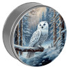 Snow Owl Round Tin Container Size 1S
