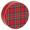 Tartan Red Round Tin Container Size 1S