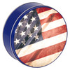 Stars and Stripes Round Tin Container Size 115 9 7/8" x 1 15/16" (20 pack)