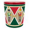Majestic Nutcrackers Popcorn Tin Container with Handles Size 50T (6.5 gal) Majestic Nutcrackers Popcorn Tin Container with Handles Size 50T (6.5 gal)