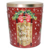 Warm Winter Wishes Popcorn Tin Container with Handles Size 50T (6.5 gal)
