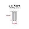Size Diagram 211x501 with Stacking Cover Size Diagram 211x501 with Stacking Cover