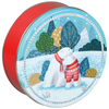 Polar Bears Round Tin Container Size 5C