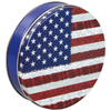 Red White & Blue Round Tin Container Size 1S
