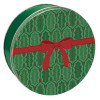 Holly & Ribbon Round Tin Container Size 5C