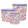 Spring Blooms Popcorn Tin Container Size 15T (2 gal) 10 1/4" x 7 13/16" (12 pack)