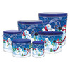 Feeling Frosty Popcorn Tin Container Size 25T (3.5 gal) 10 1/4" x 11 1/2" (6 pack)