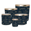 Congratulations Tall Round Tin Container with Handle Size 8S (1 gal) 6 11/16" x 7 1/4" (12 pack)