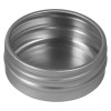 1 9/16" x 11/16" Diameter (.5 oz.) Screw Top Platinum Seamless Aluminum Tin Body