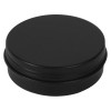 2 11/16" x 1" Diameter (2 oz.) Screw Top Black Seamless Aluminum Tin