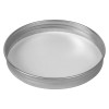 3 1/4" x 1 1/8" Diameter (3.33 oz.) Screw Top Platinum Seamless Aluminum Tin Lid