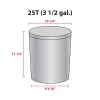 America 250th Limited Edition Popcorn Tin Container Size 25T (3.5 gal) 10 1/4" x 9 3/16" x 11 1/2" (6 pack)