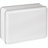 White Solid Rectangle Tin Container Size 4REC 6 3/16" x 8 1/8" x 2 15/16" (12 pack)