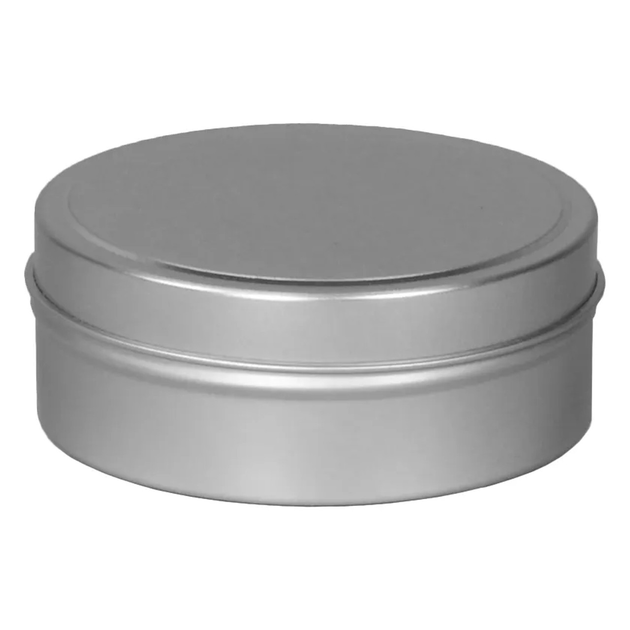 3 1/2 Diameter (6 oz.) Shallow Round Seamless Tin