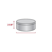 Sea Turtle Round Tin Container Size 2C 7 3/16" x 2 5/8" (24 pack)
