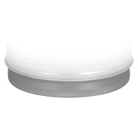 3" Diameter (4 oz.) Shallow Round Screw Top Platinum Seamless Tin BODY 3" Diameter (4 oz.) Shallow Round Screw Top Platinum Seamless Tin BODY