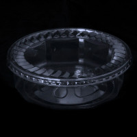 7" Faceted Clear Plastic Tubs 7" Faceted Clear Plastic Tubs