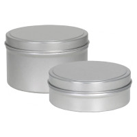 Platinum or White Rectangle Hinged Tin Collection