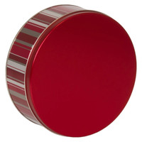 Classic Stripes Round Tin Container Size 2C 7 3/16" x 2 5/8" (24 pack)