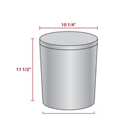 First Homecoming Popcorn Tin Container Size 25T (3.5 gal) 10 1/4" x 11 1/2" (6 pack)