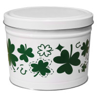 Shamrocks Popcorn Tin Container