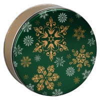 Emerald Snowfall Round Tin Container Size 2C Emerald Snowfall Round Tin Container Size 2C